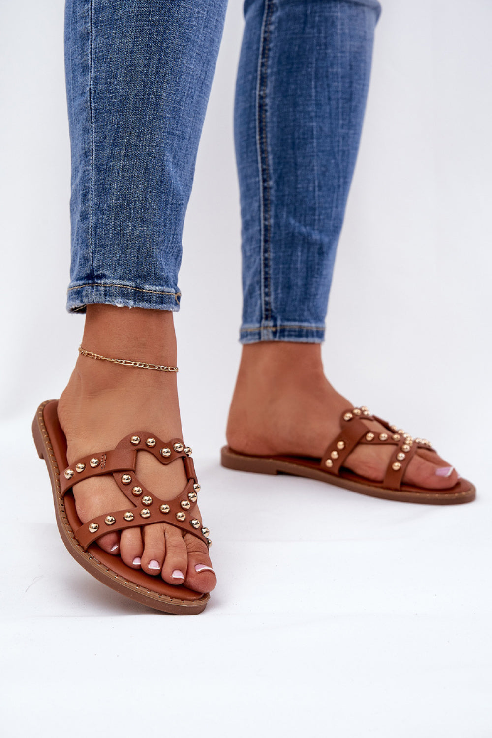 Sandales femme Step in style Clacquettes Clacquettes — brun