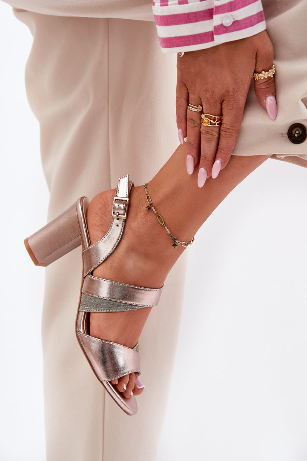 Sandales femme Step in style À Talons À — rosé