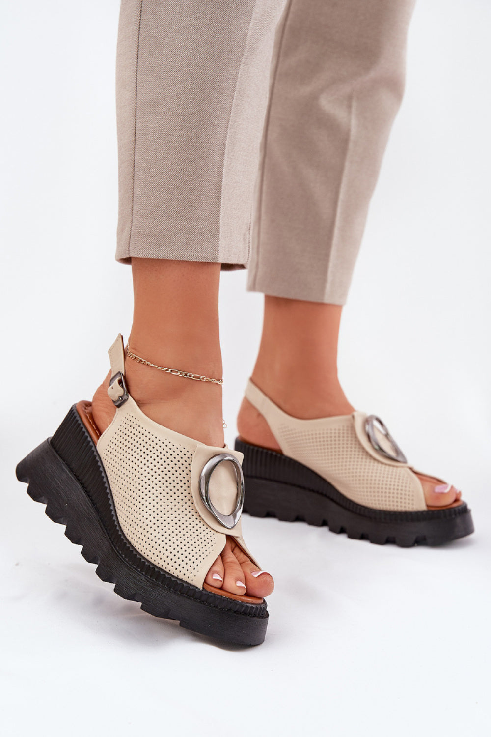 Sandales femme Step in style Cothurnes Cothurnes — beige