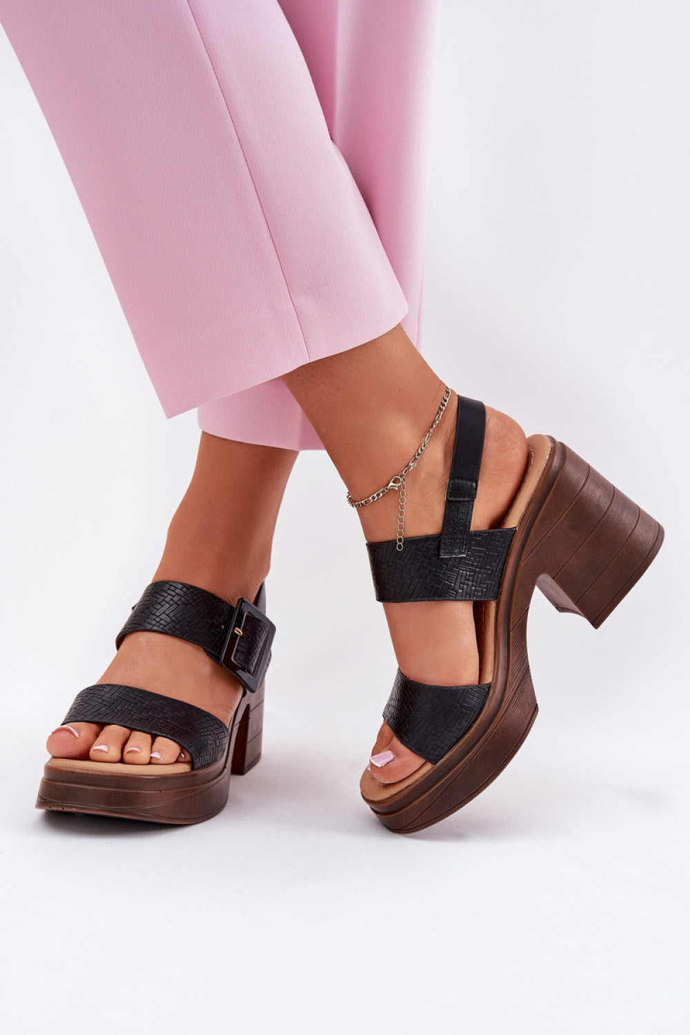 Sandales femme Step in style À Talons À — noir