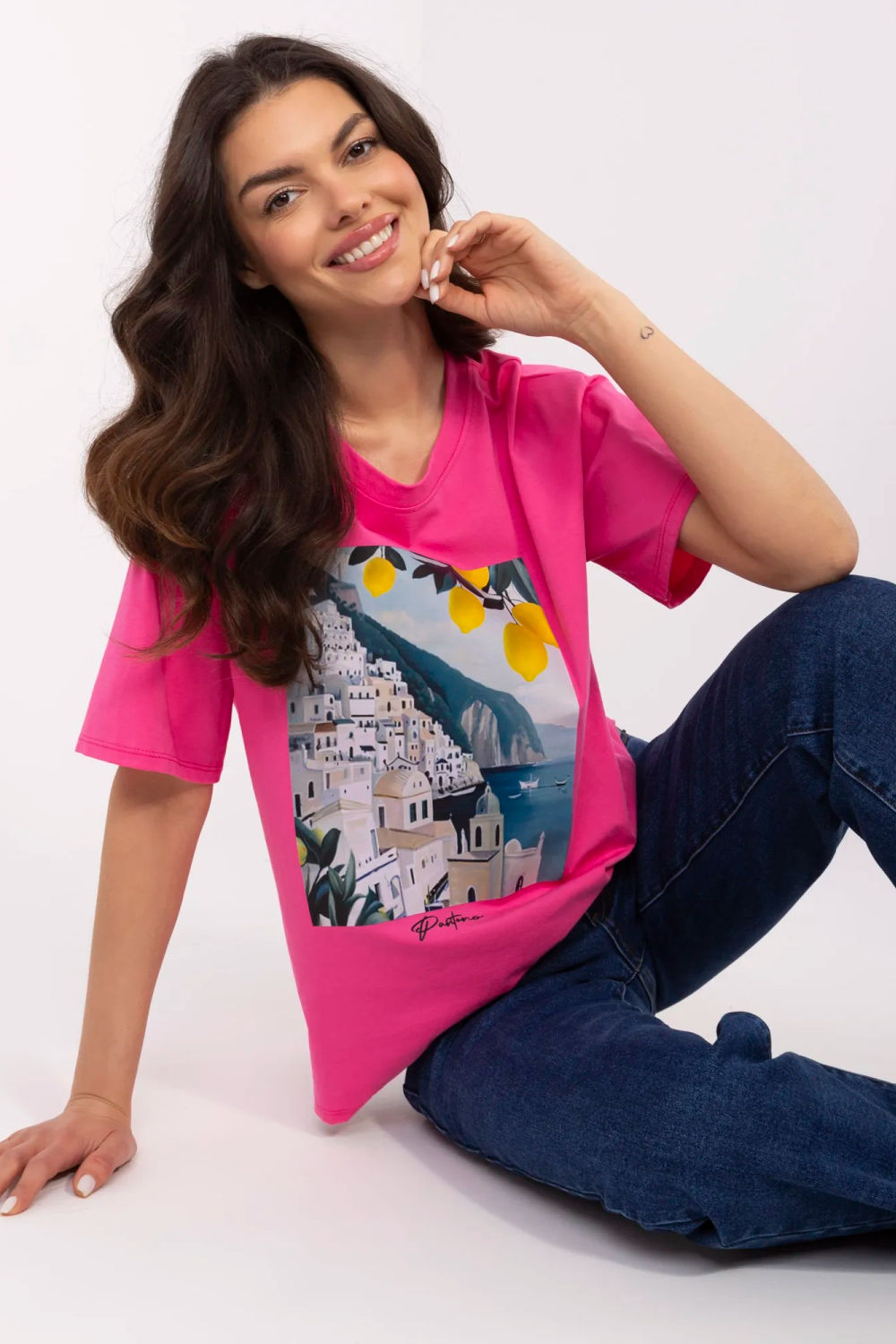Blouse femme Italy Moda T Shirt T — rosé