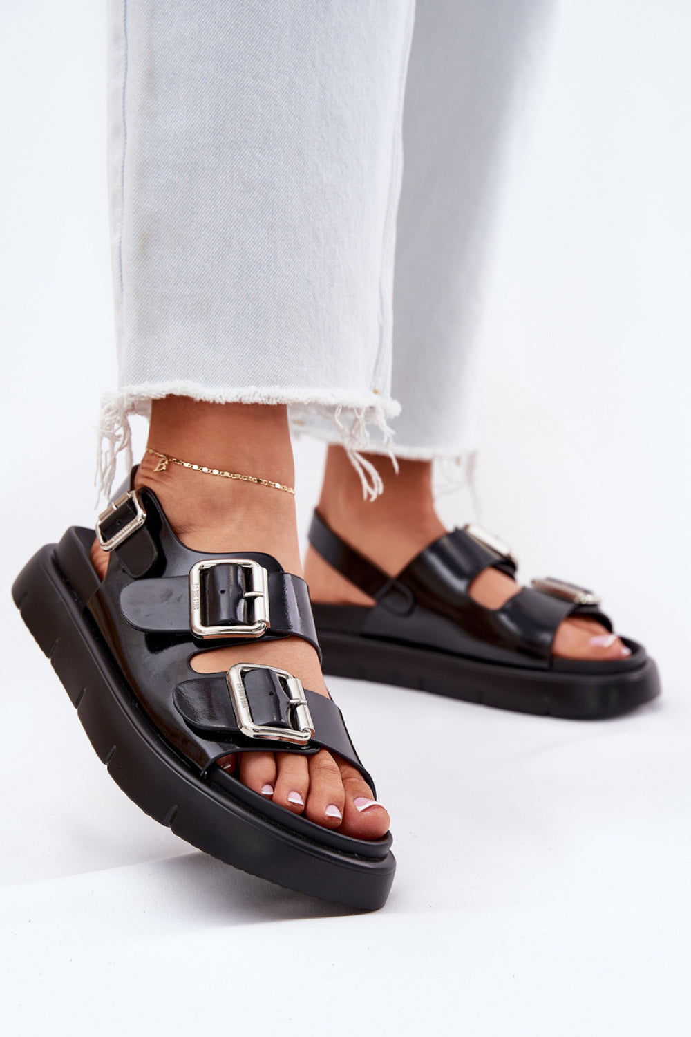 Sandales femme Step in style À Plateforme À — noir
