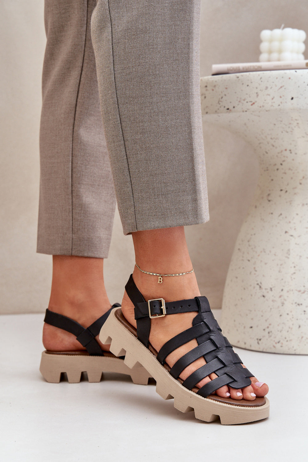 Sandales femme Step in style — noir