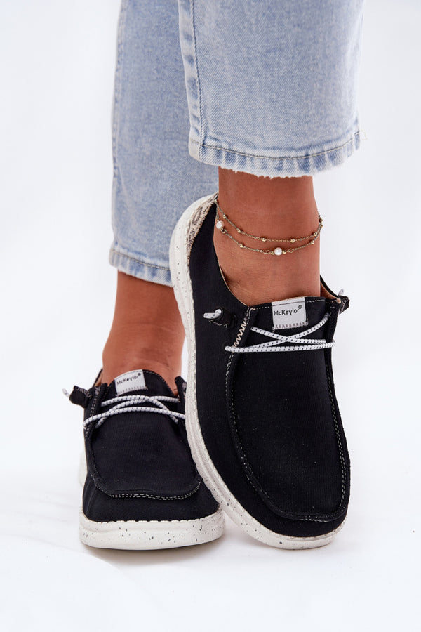 Bottes femme Step in style Chaussures Basses Chaussures — noir