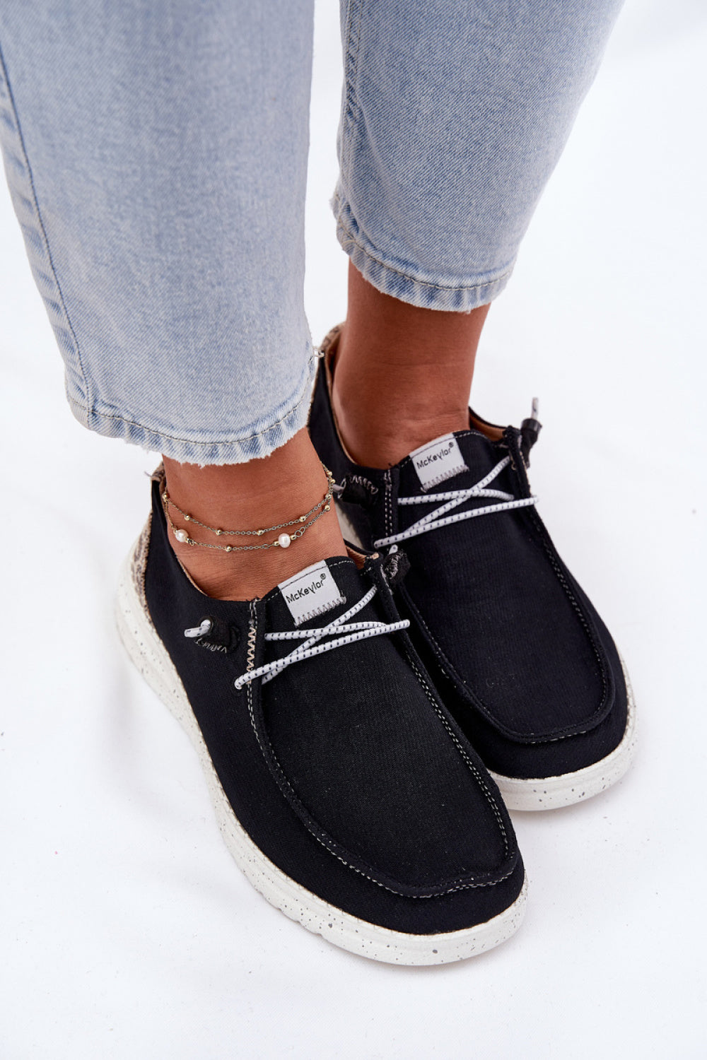 Bottes femme Step in style Chaussures Basses Chaussures — noir