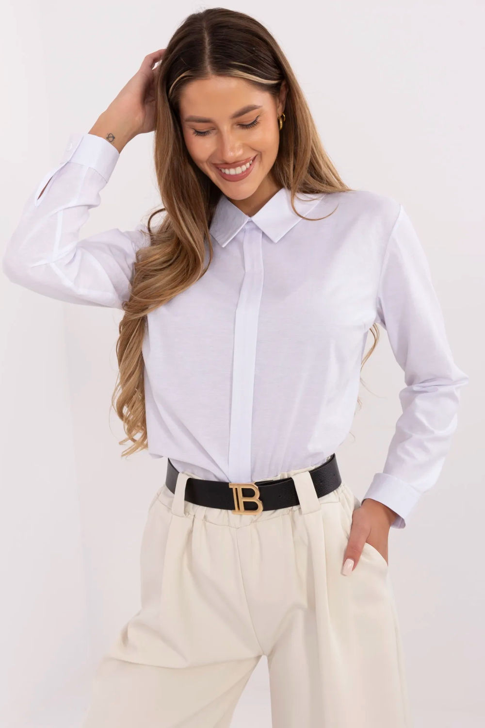 Blouse femme Lakerta Chemisier Chemisier — blanc