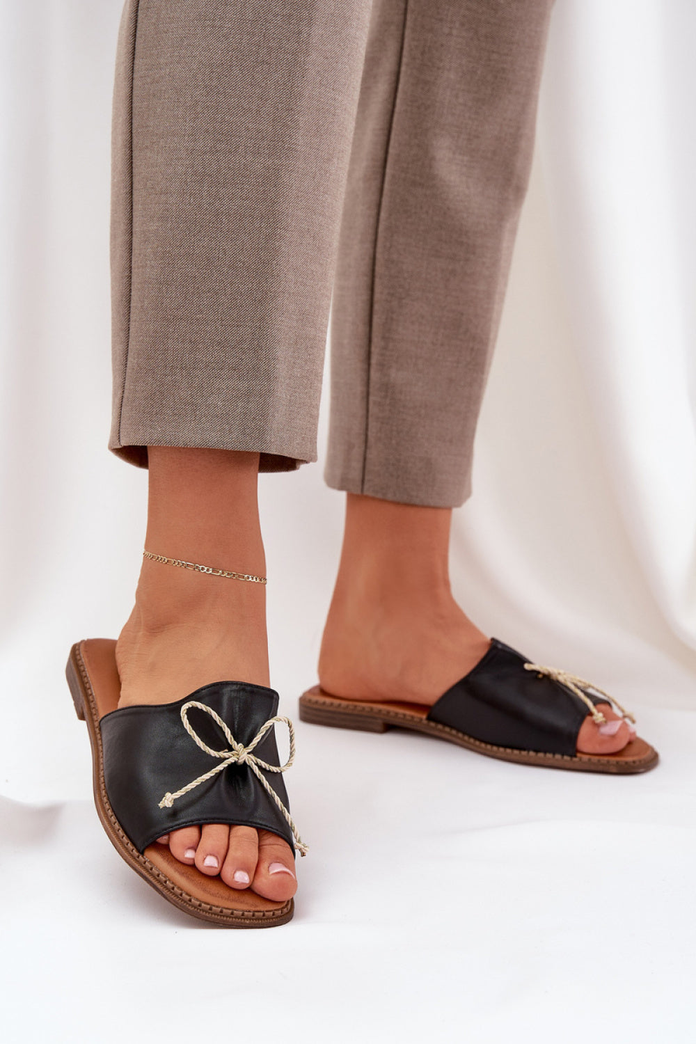 Sandales femme Step in style Clacquettes Clacquettes — noir