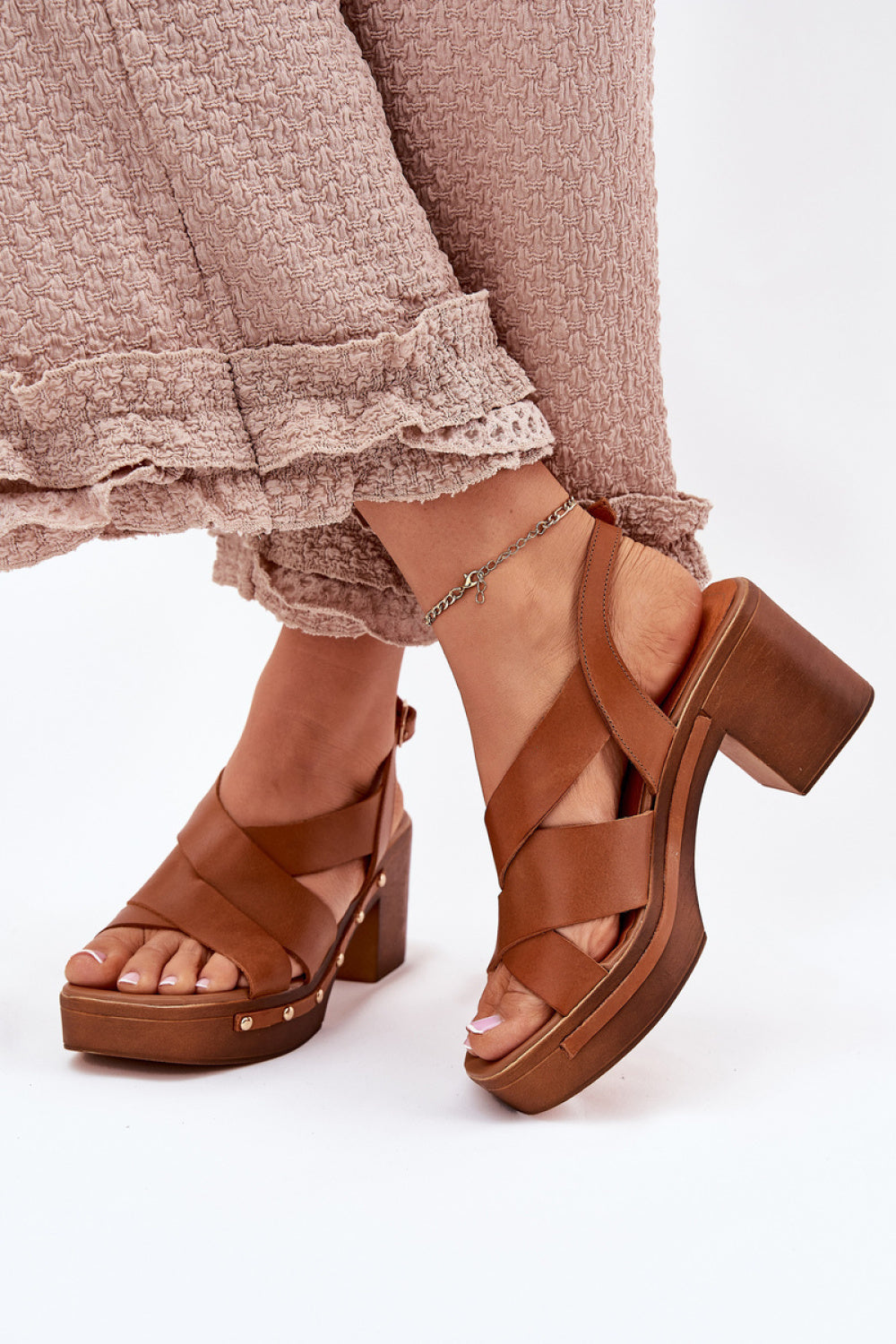 Sandales femme Step in style À Talons À — brun