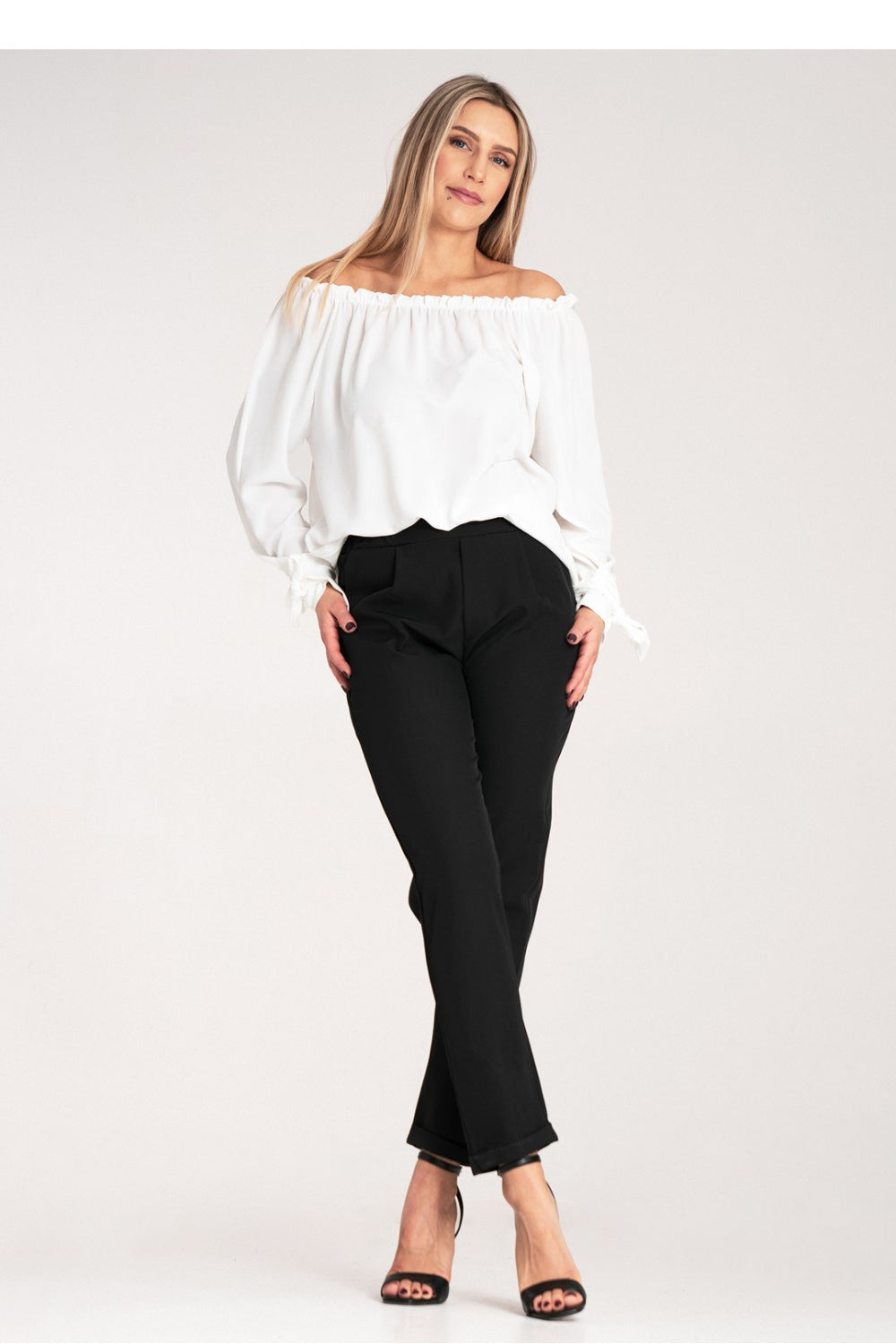 Chaussures à talons femme Figl Pantalon Pantalon — noir