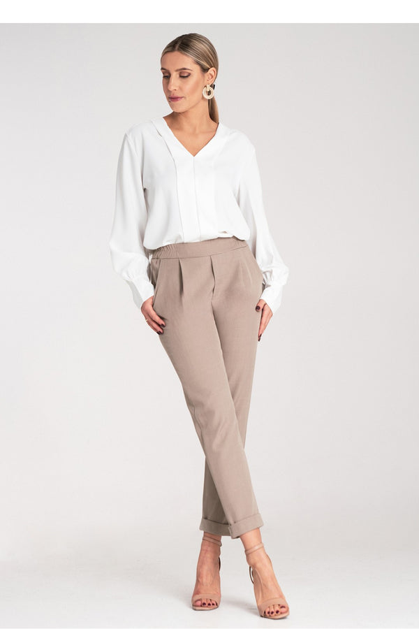 Chaussures à talons femme Figl Pantalon Pantalon — beige