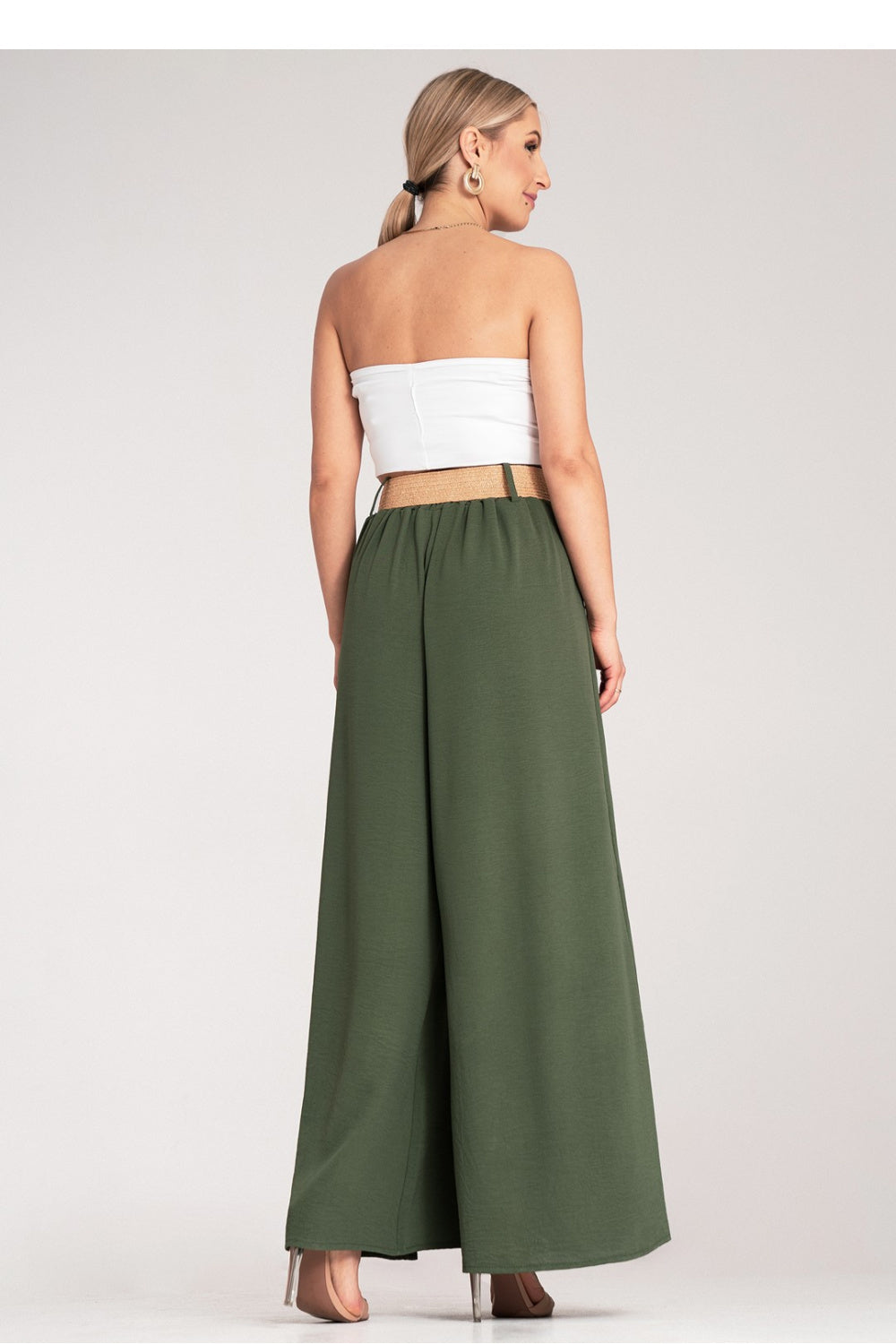 Chaussures à talons femme Figl Pantalon Pantalon — vert