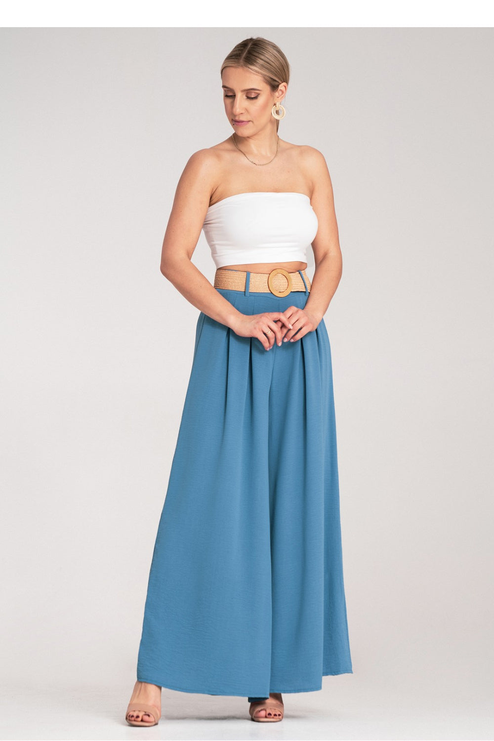 Chaussures à talons femme Figl Pantalon Pantalon — bleu