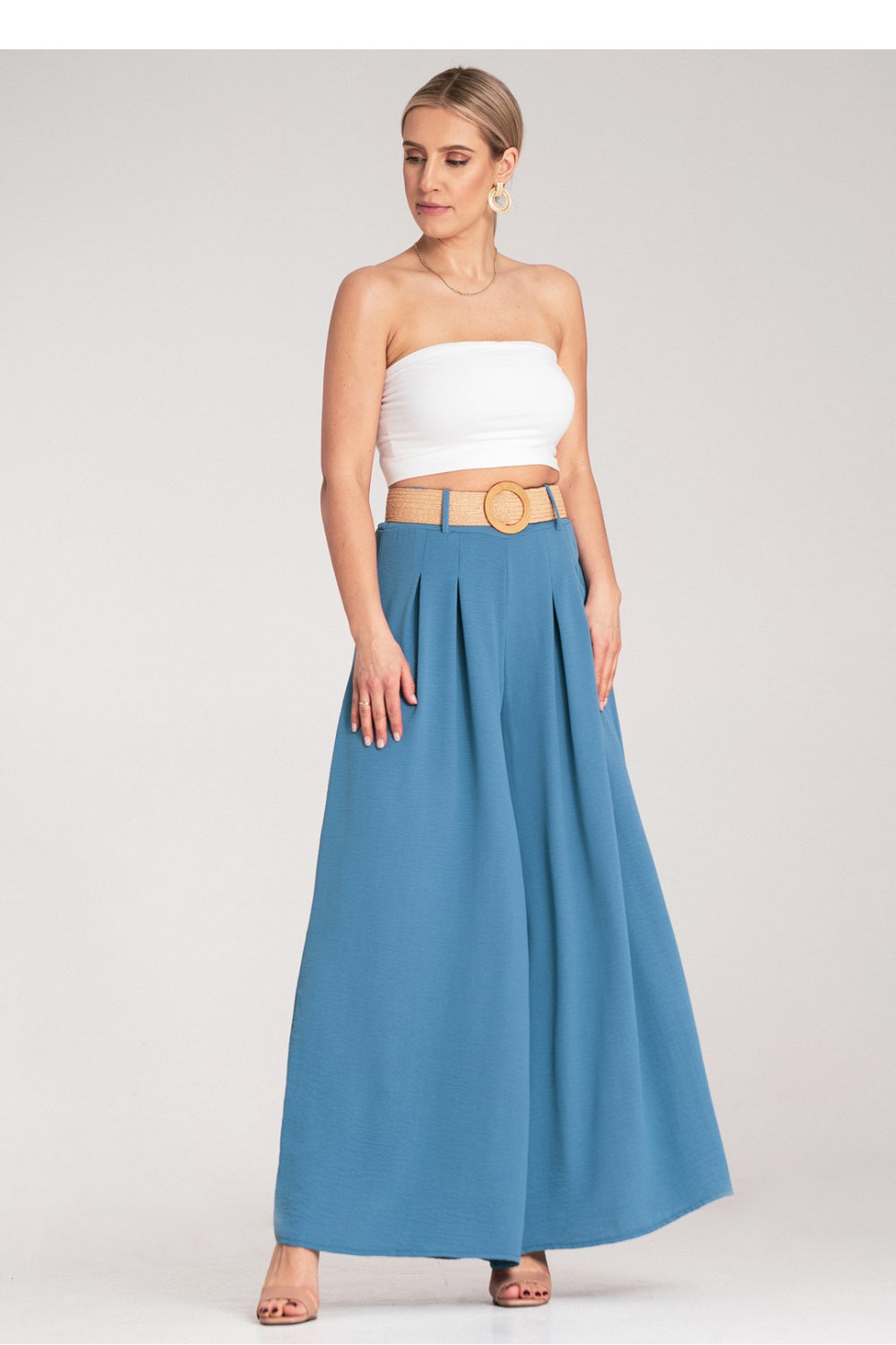 Chaussures à talons femme Figl Pantalon Pantalon — bleu