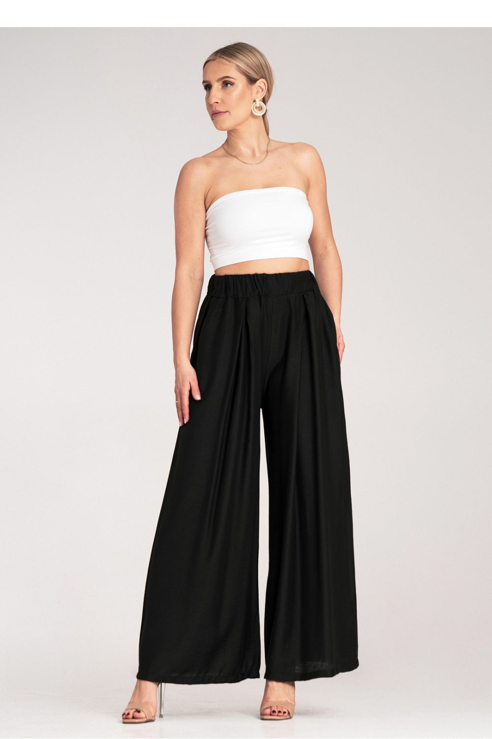 Chaussures à talons femme Figl Pantalon Pantalon — noir