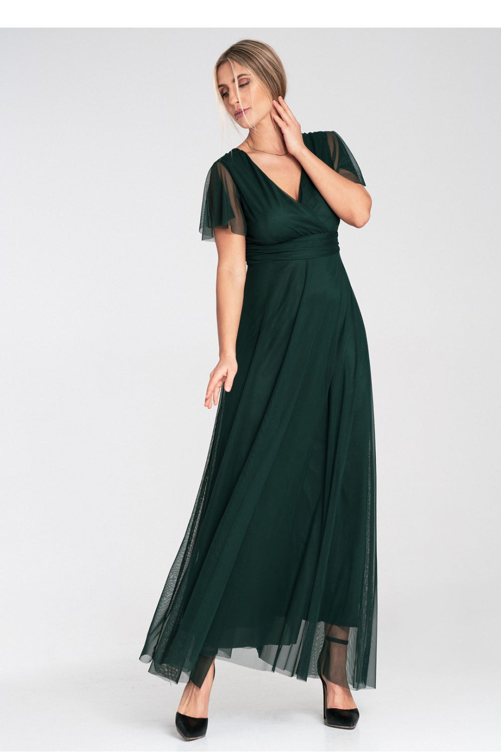Robe femme Figl Longue Longue — vert