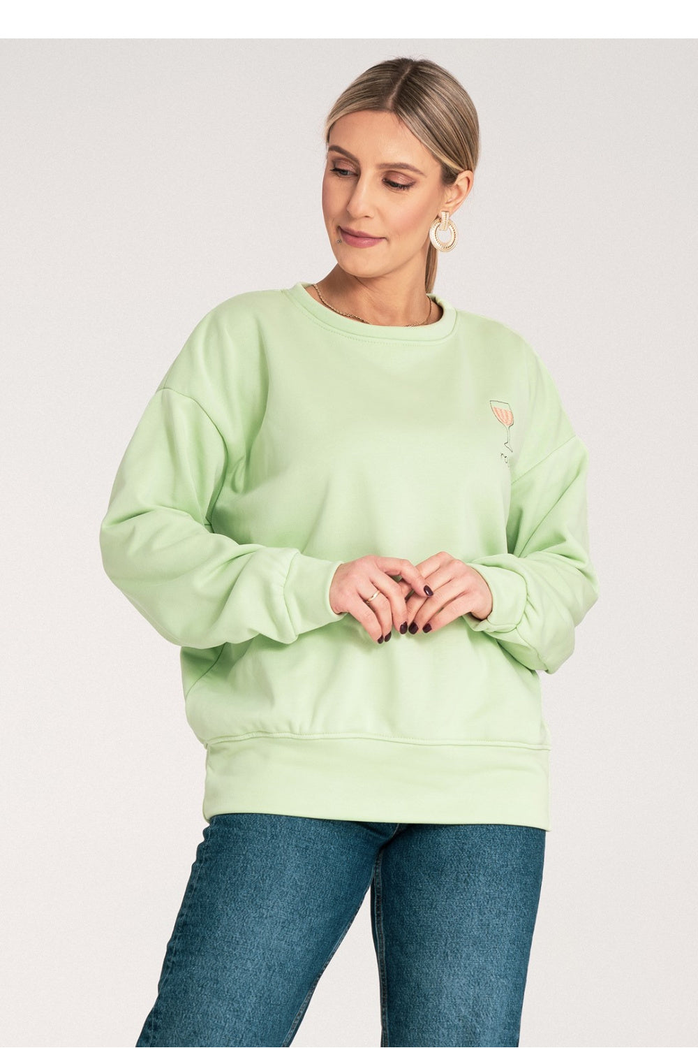 T-shirt femme Figl Sweatshirt Sweatshirt — vert