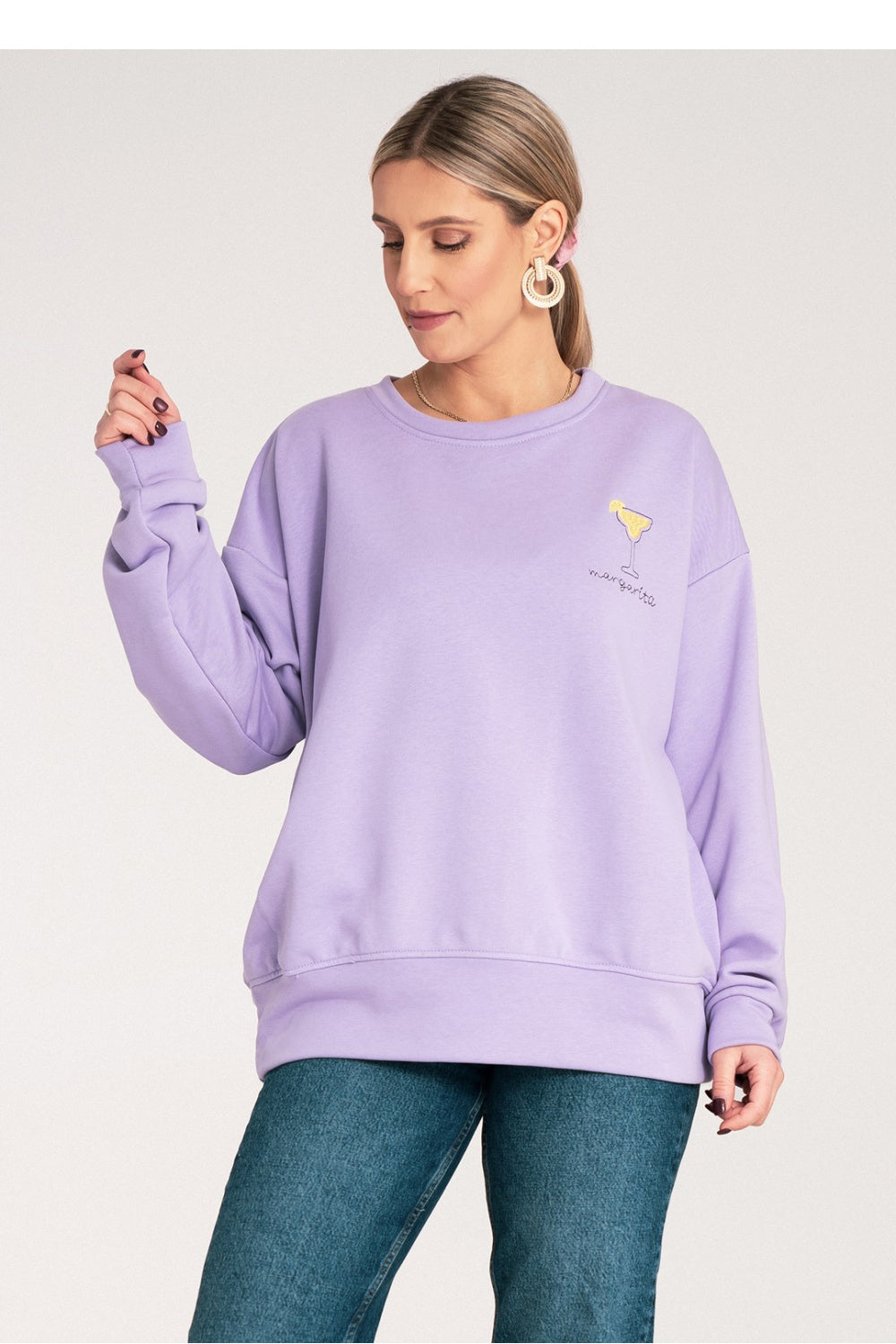T-shirt femme Figl Sweatshirt Sweatshirt — violet