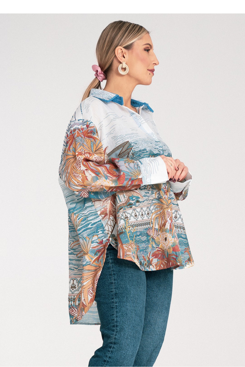 Blouse femme Figl — bleu