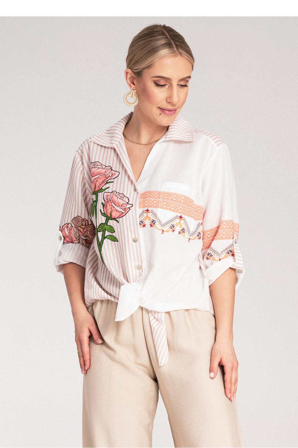Blouse femme Figl Chemise Chemise — beige