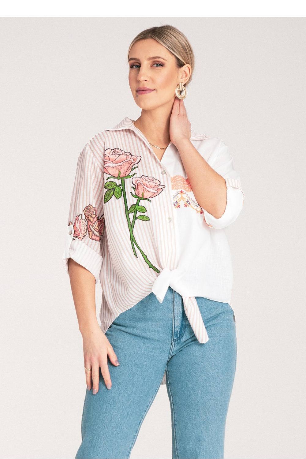 Blouse femme Figl Chemise Chemise — beige