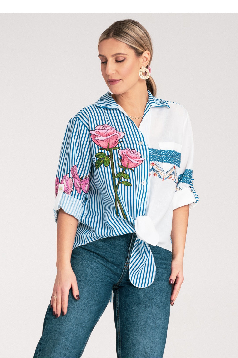 Blouse femme Figl Chemise Chemise — bleu