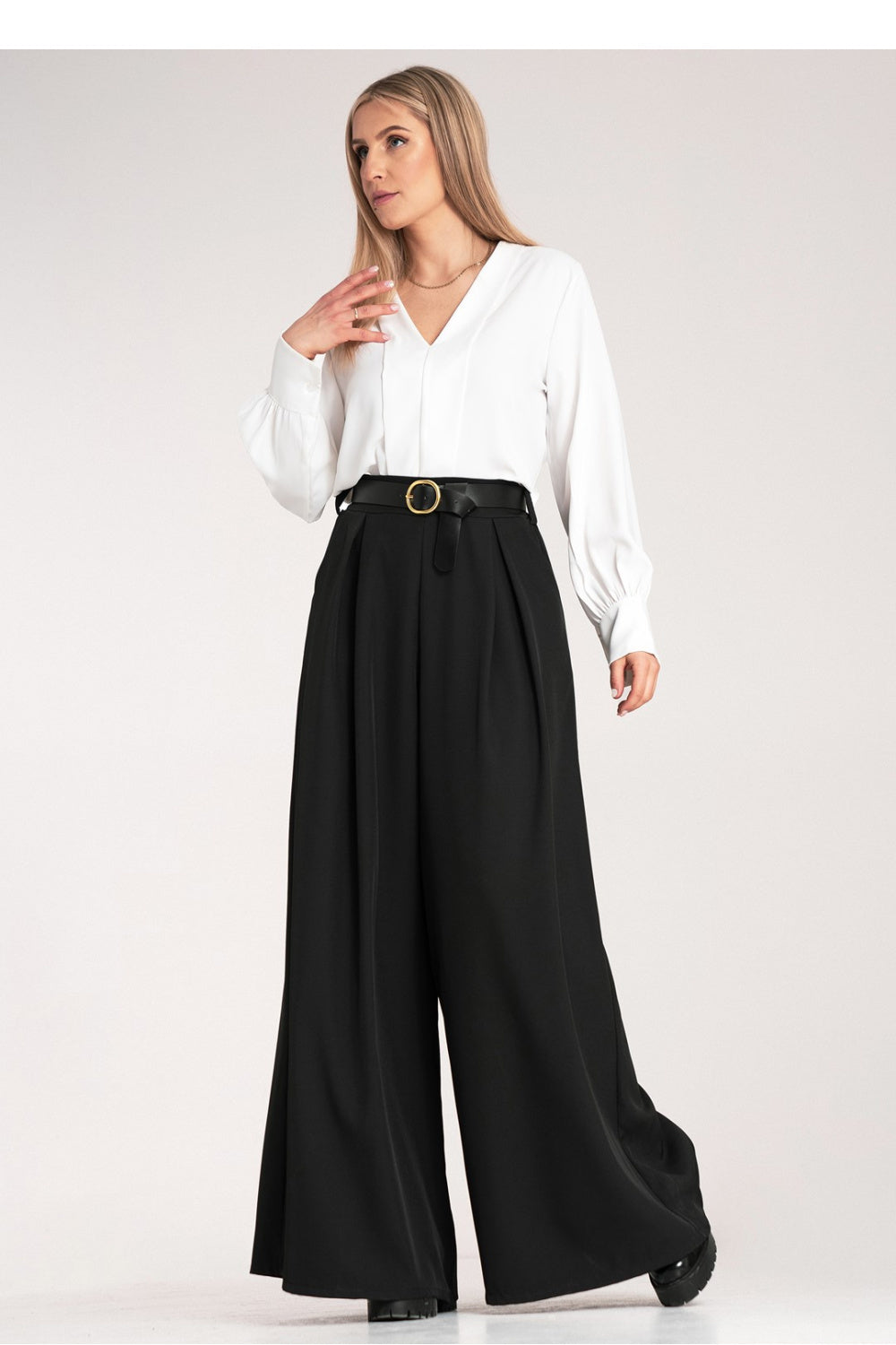 Chaussures à talons femme Figl Pantalon Pantalon — noir