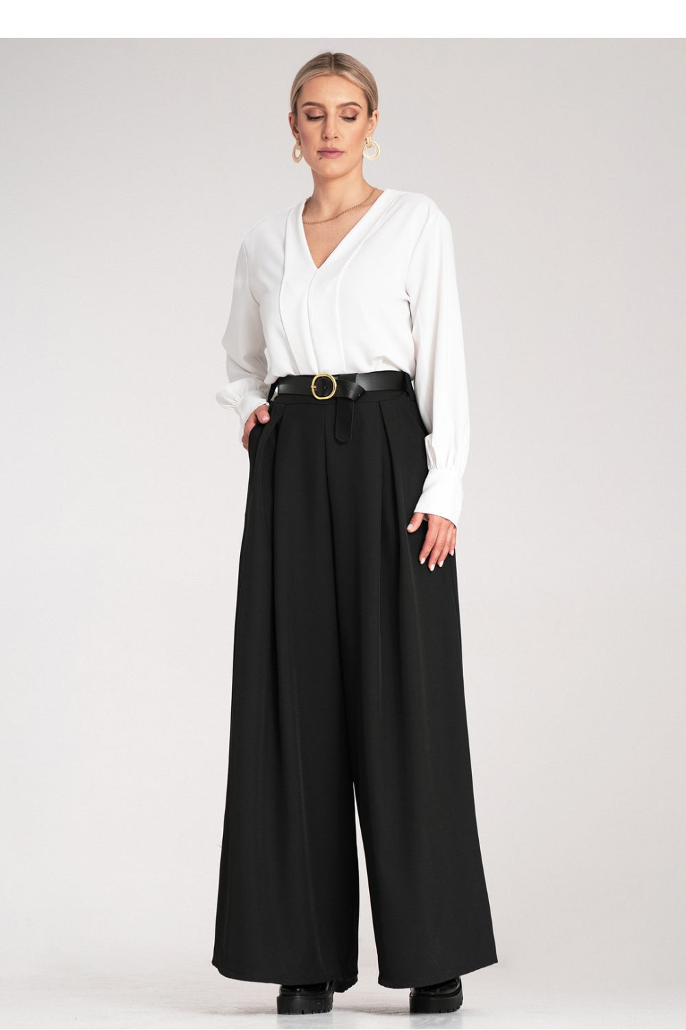 Chaussures à talons femme Figl Pantalon Pantalon — noir