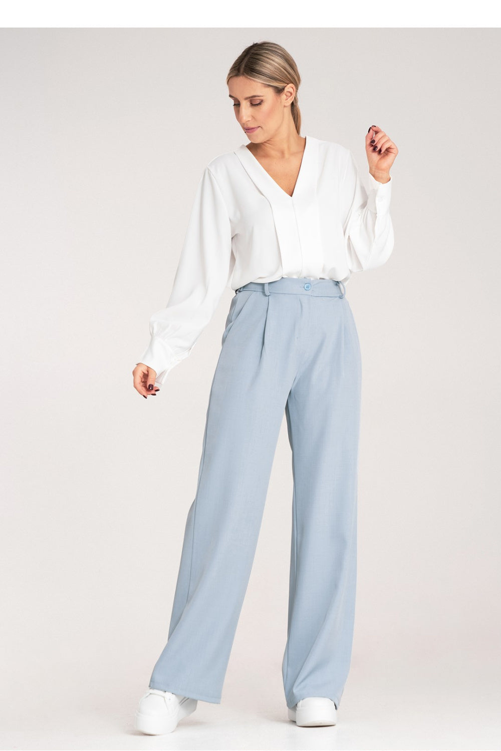 Chaussures à talons femme Figl Pantalon Pantalon — bleu