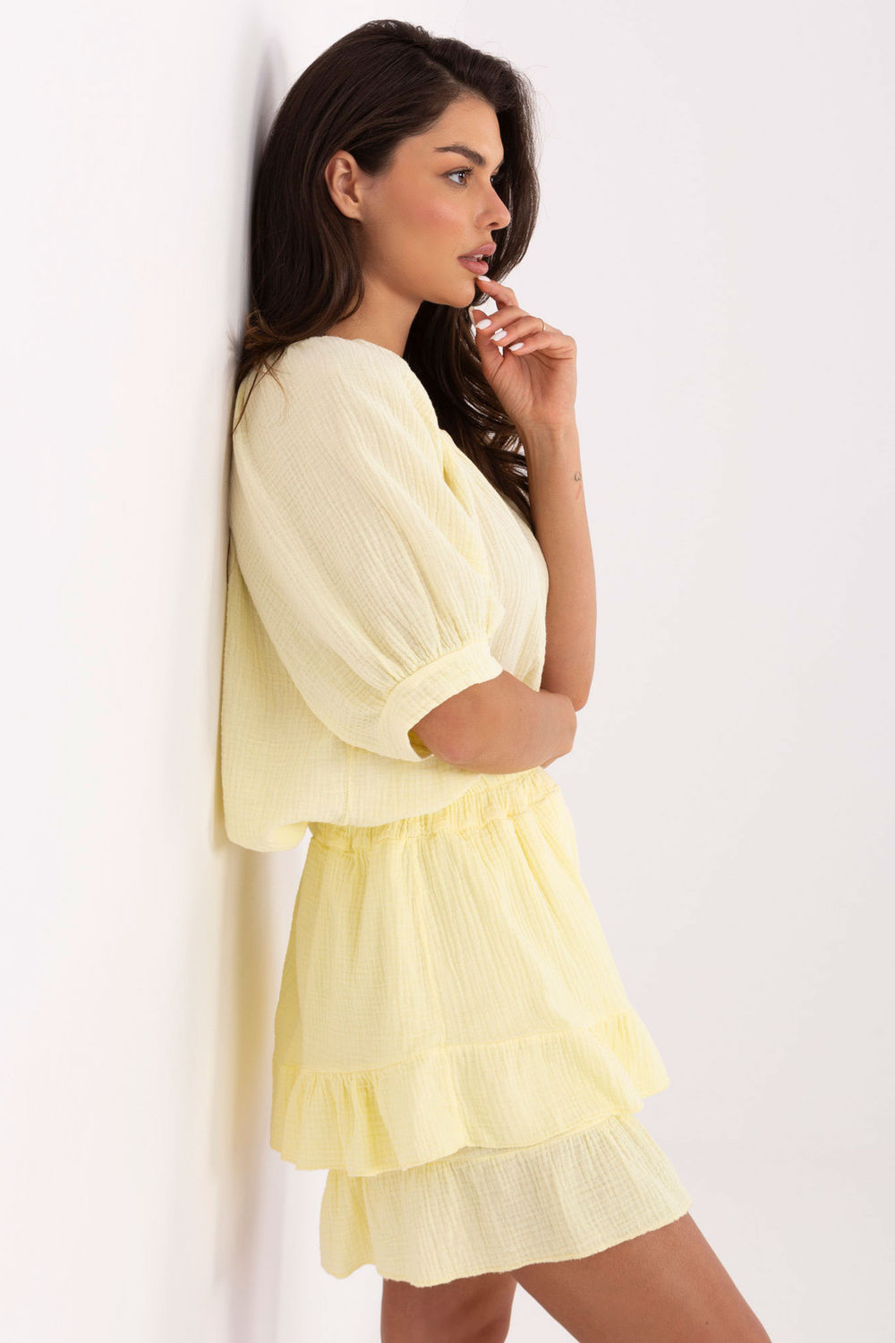 Ensemble lingerie femme Och Bella L Ensemble L — jaune