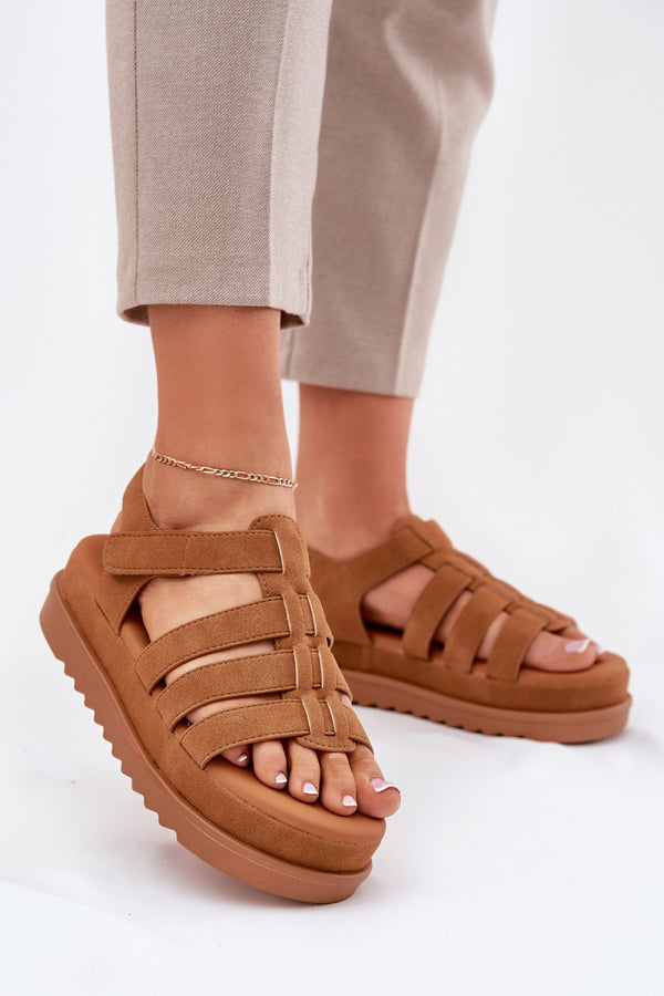 Sandales femme Step in style À Plateforme À — brun