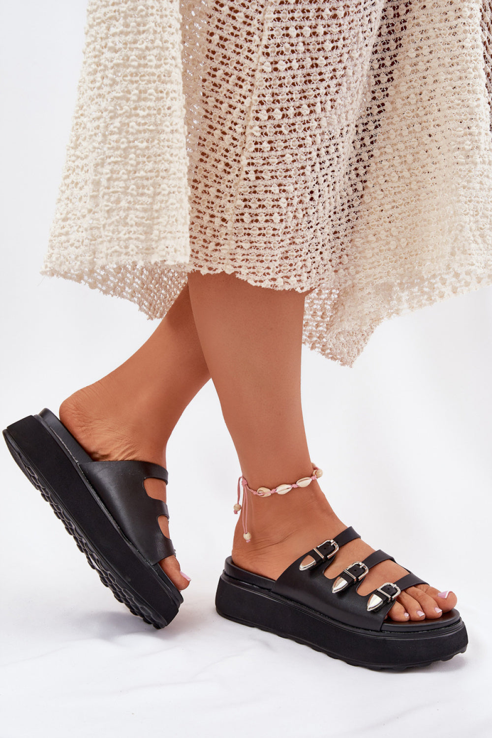 Sandales femme Step in style Clacquettes Clacquettes — noir