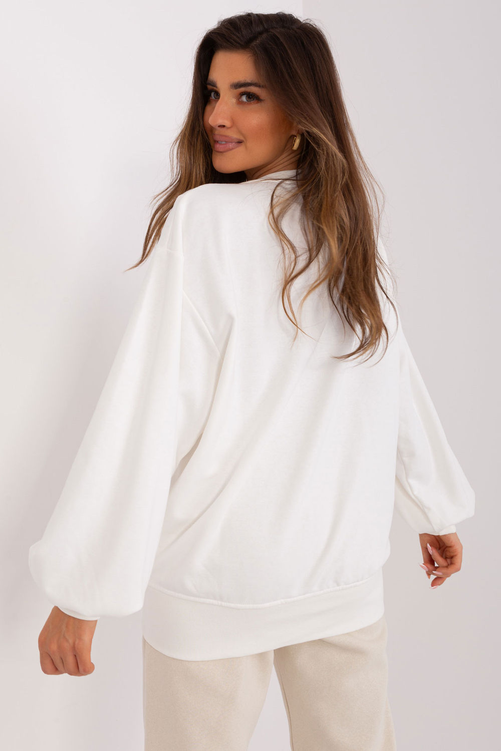 T-shirt femme Ex Moda Sweatshirt Sweatshirt — beige