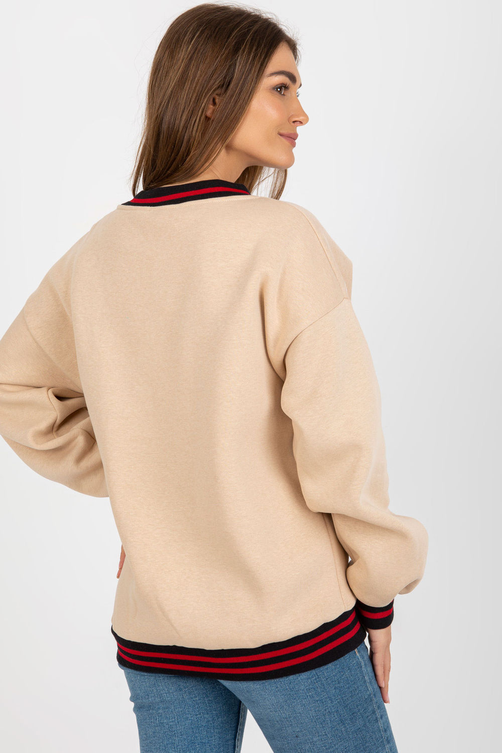 T-shirt femme Ex Moda Sweatshirt Sweatshirt — beige