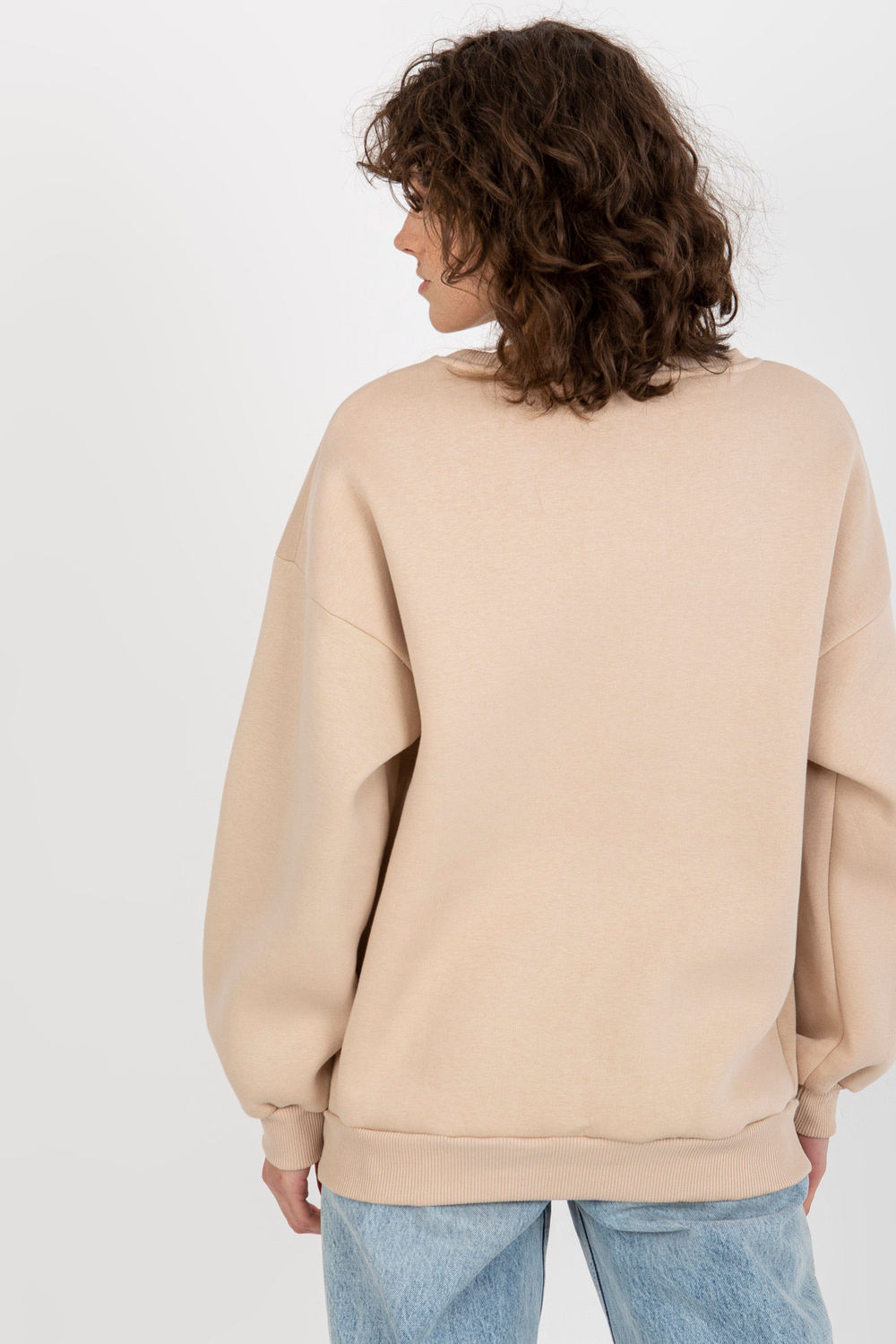 T-shirt femme Ex Moda Sweatshirt Sweatshirt — beige