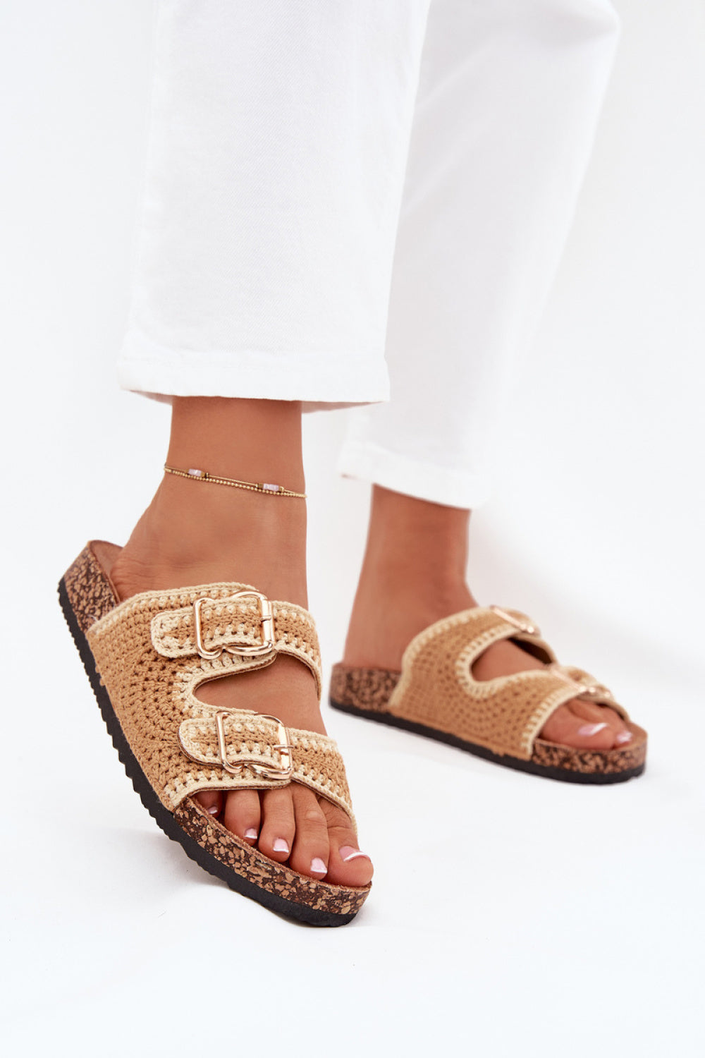 Sandales femme Step in style Clacquettes Clacquettes — brun