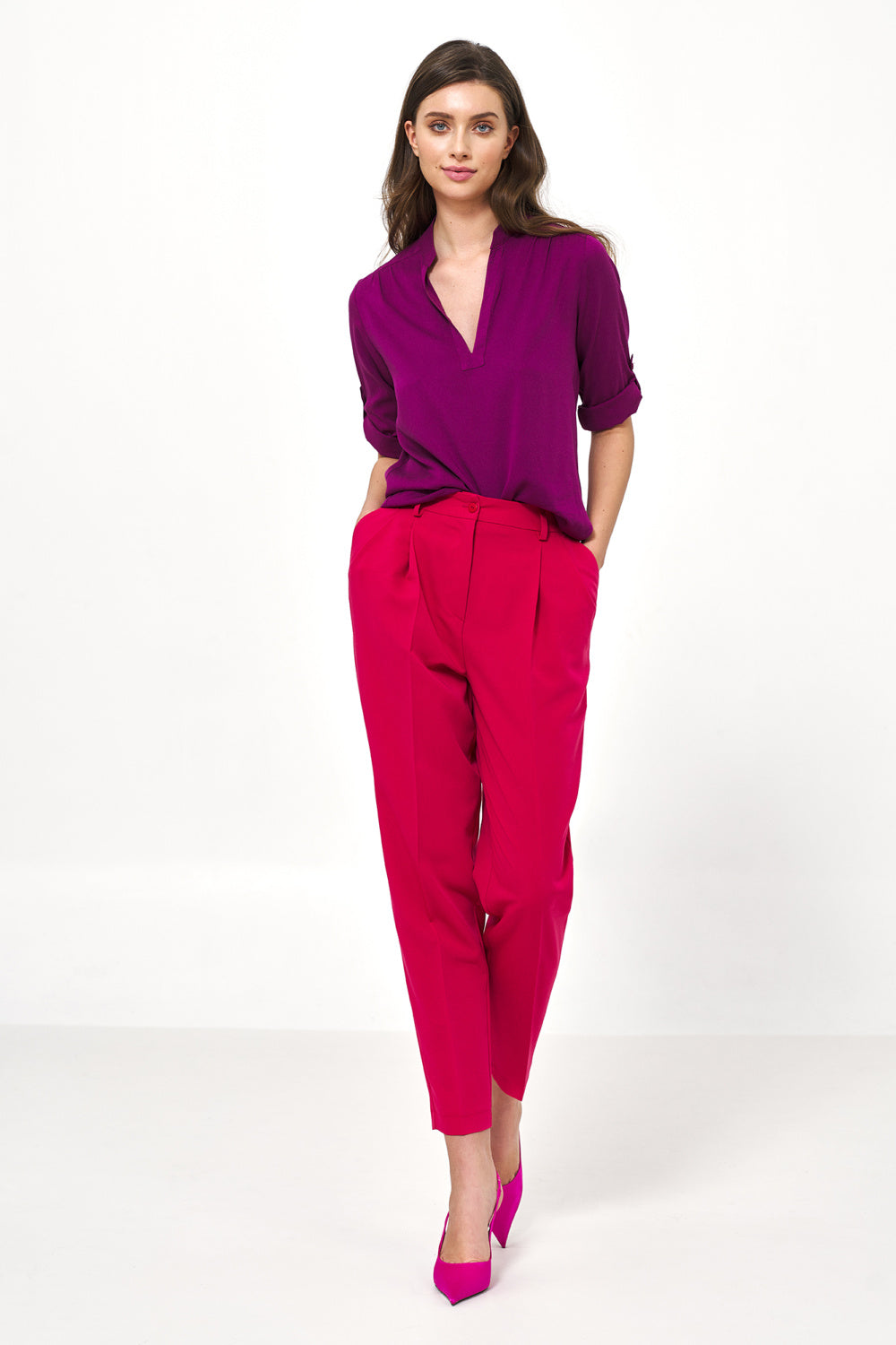 Blouse femme Nife Chemisier Chemisier — violet