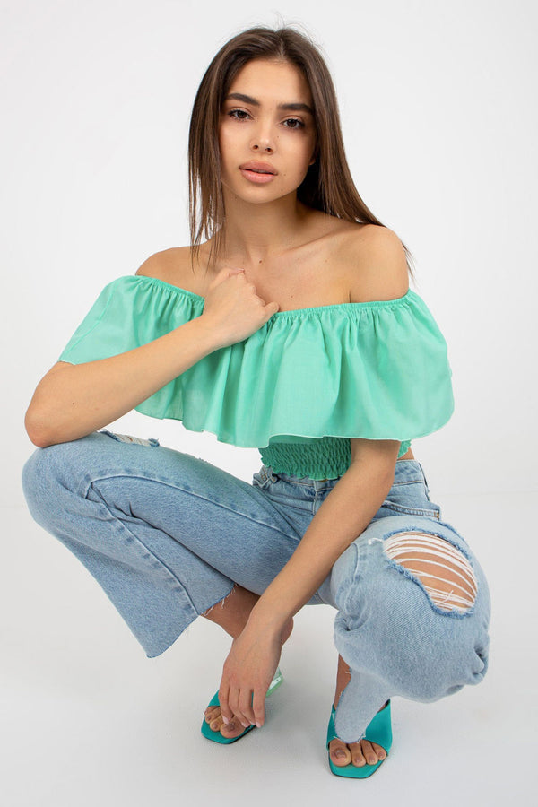 Blouse femme Lakerta Chemisier Chemisier — vert
