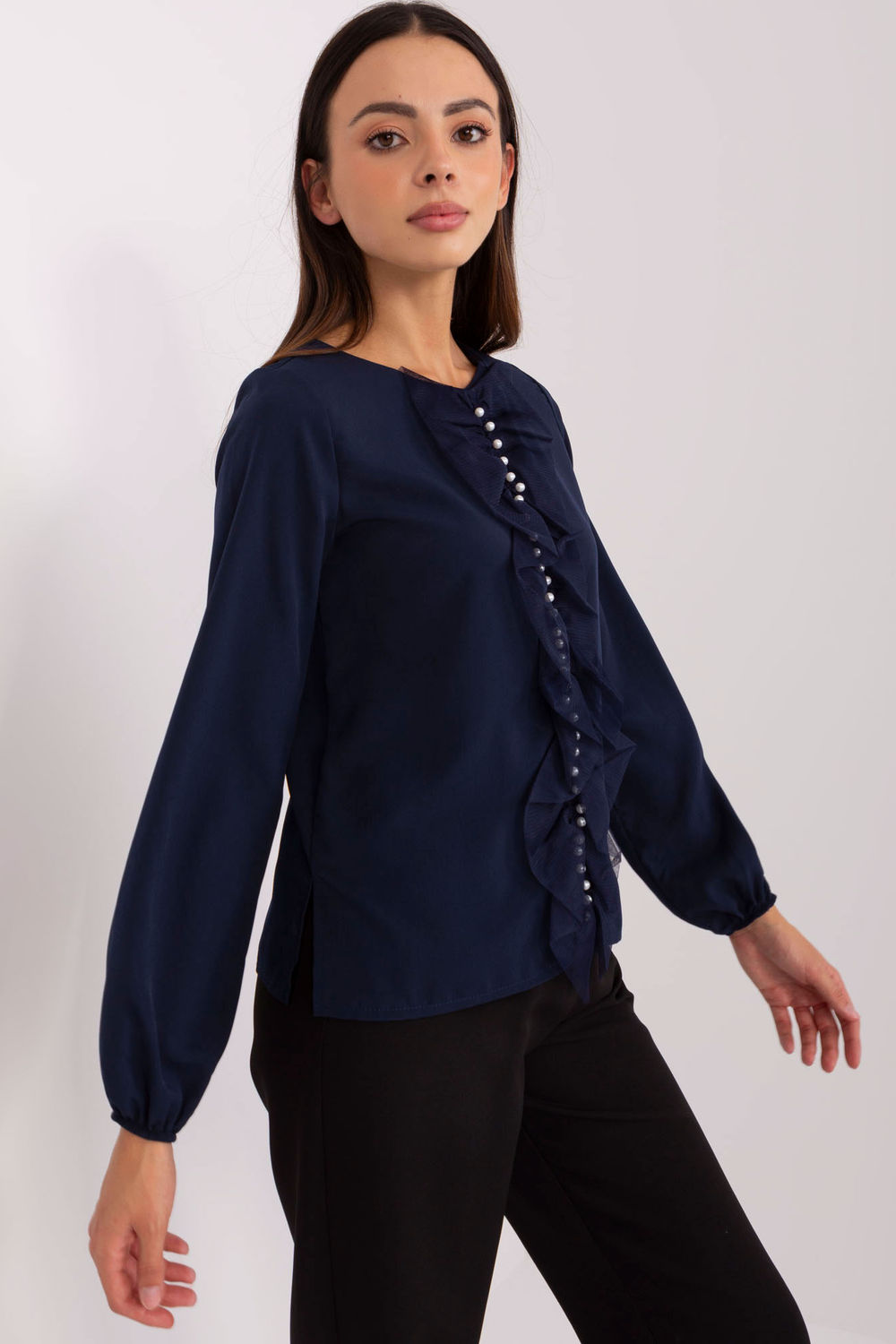 Blouse femme Lakerta Chemisier Chemisier — bleu marine