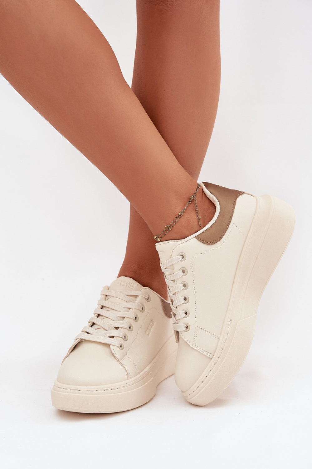 Baskets femme Step in style À Plateforme À — beige