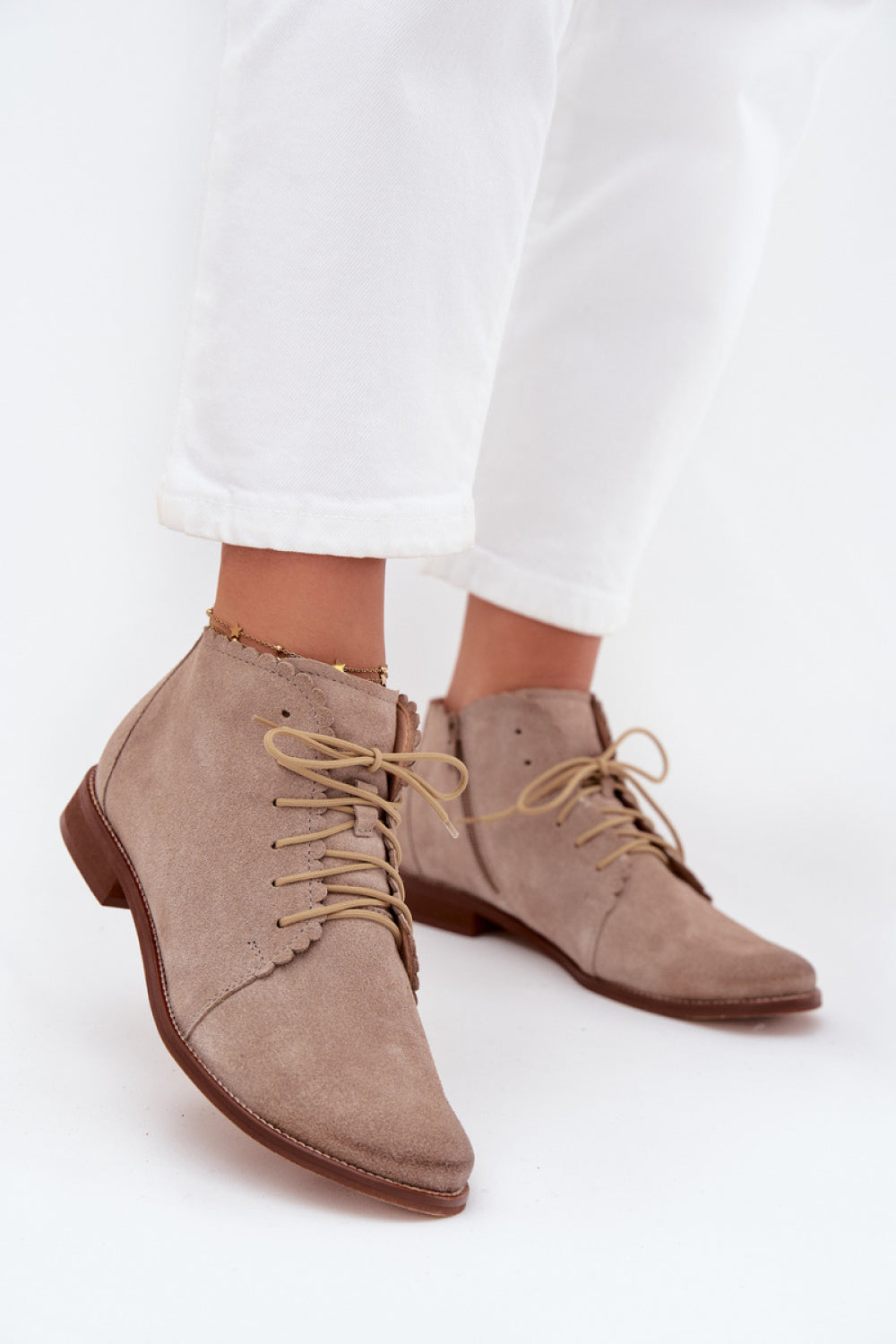 Bottes femme Step in style Chaussures Basses Chaussures — beige