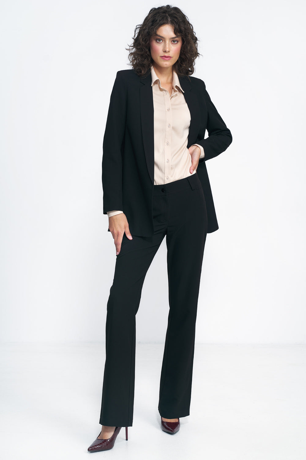 Chaussures à talons femme Nife Pantalon Long Pantalon — noir