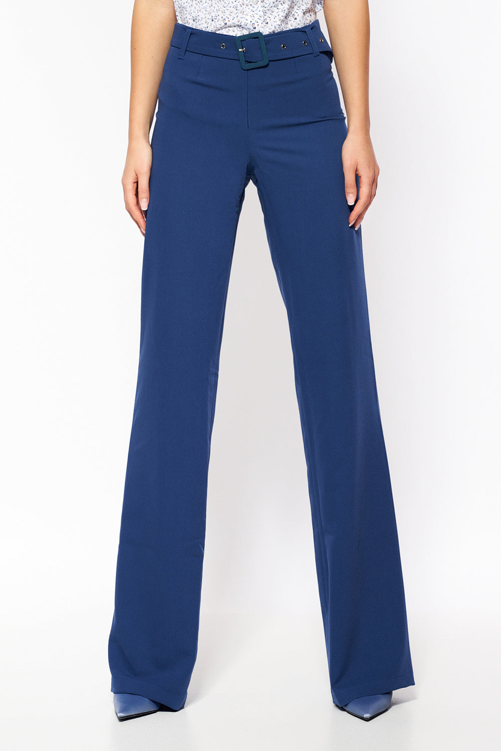 Chaussures à talons femme Nife Pantalon Long Pantalon — bleu