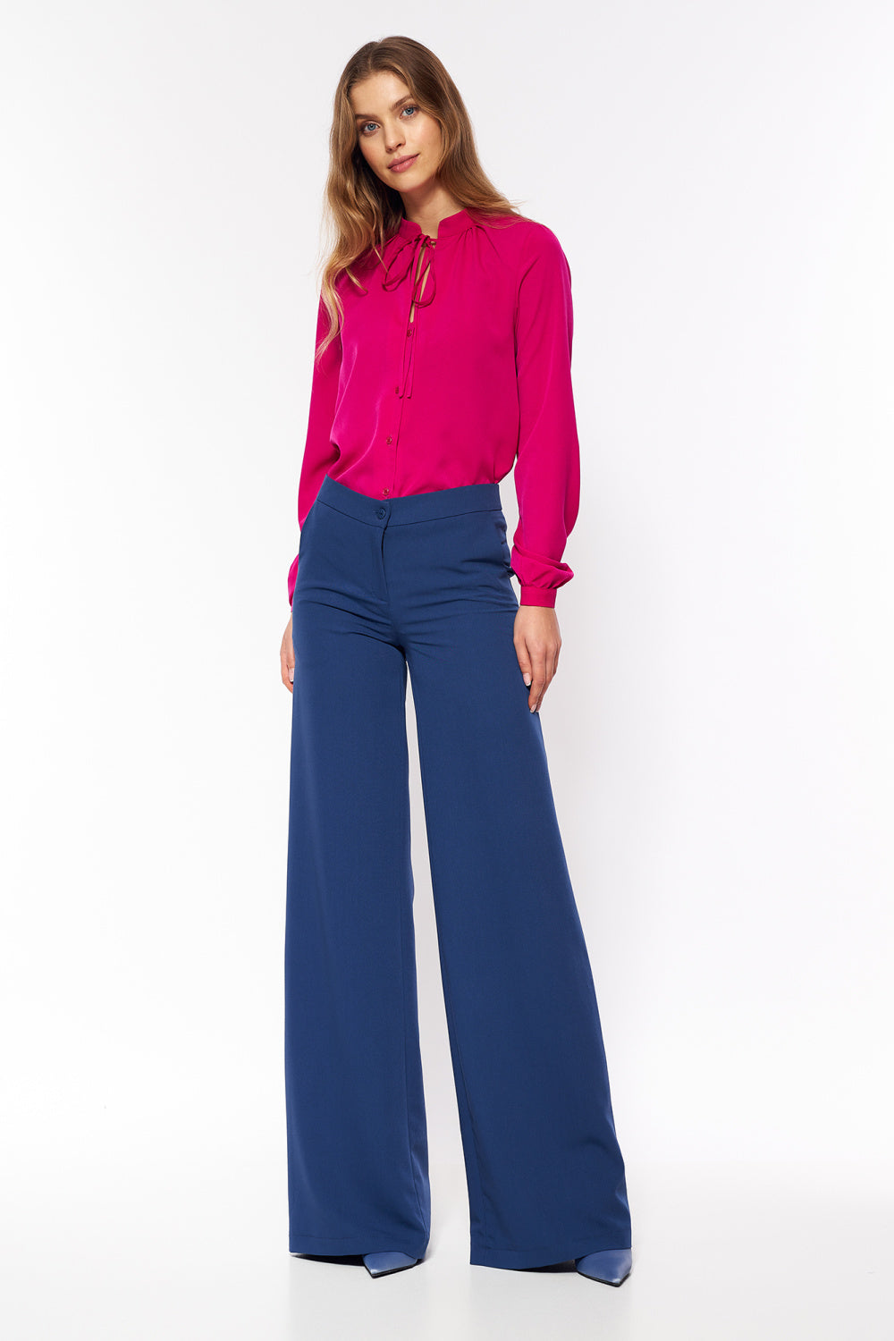 Chaussures à talons femme Nife Pantalon Long Pantalon — bleu