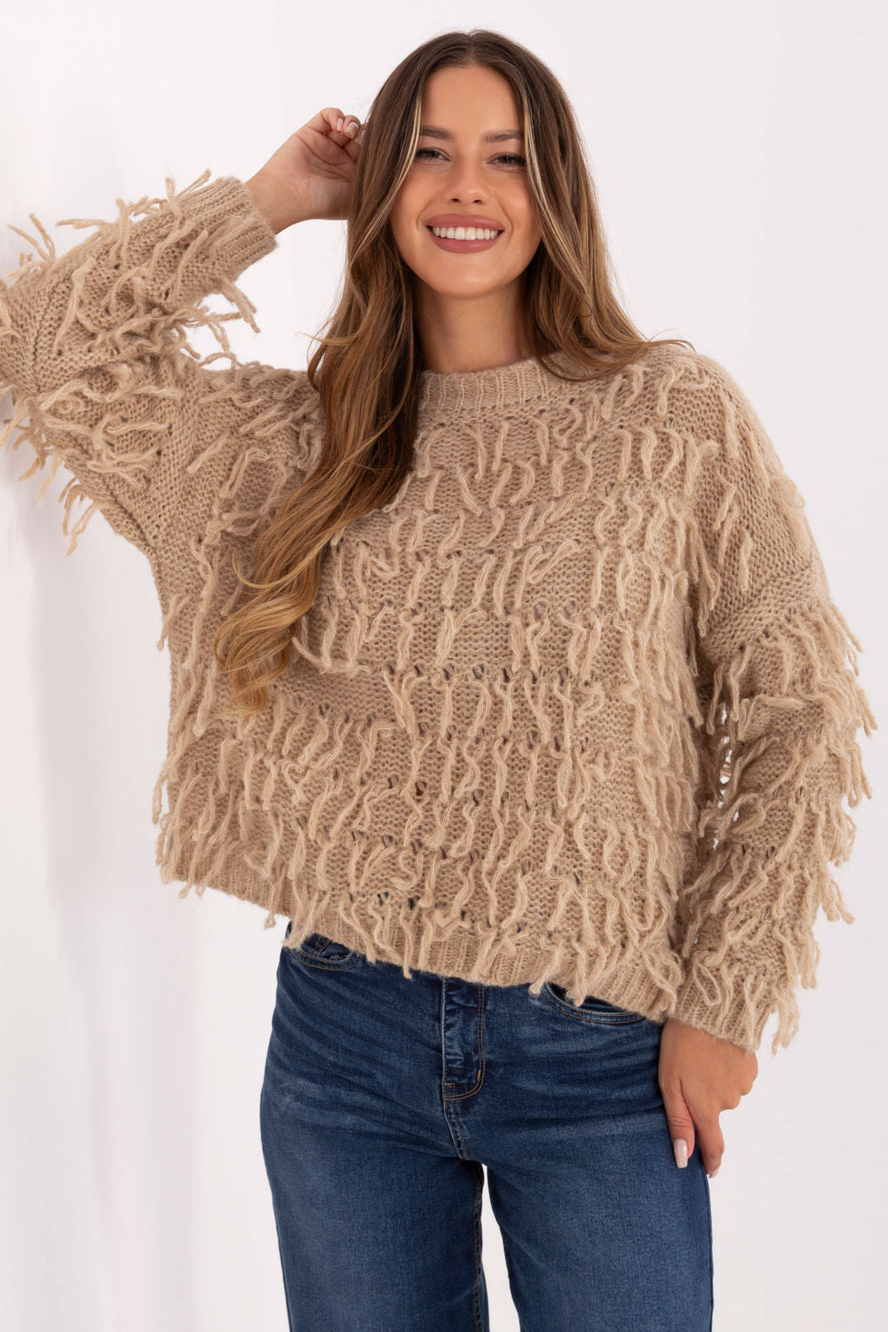 Pull femme Rue Paris Chandail Chandail — beige