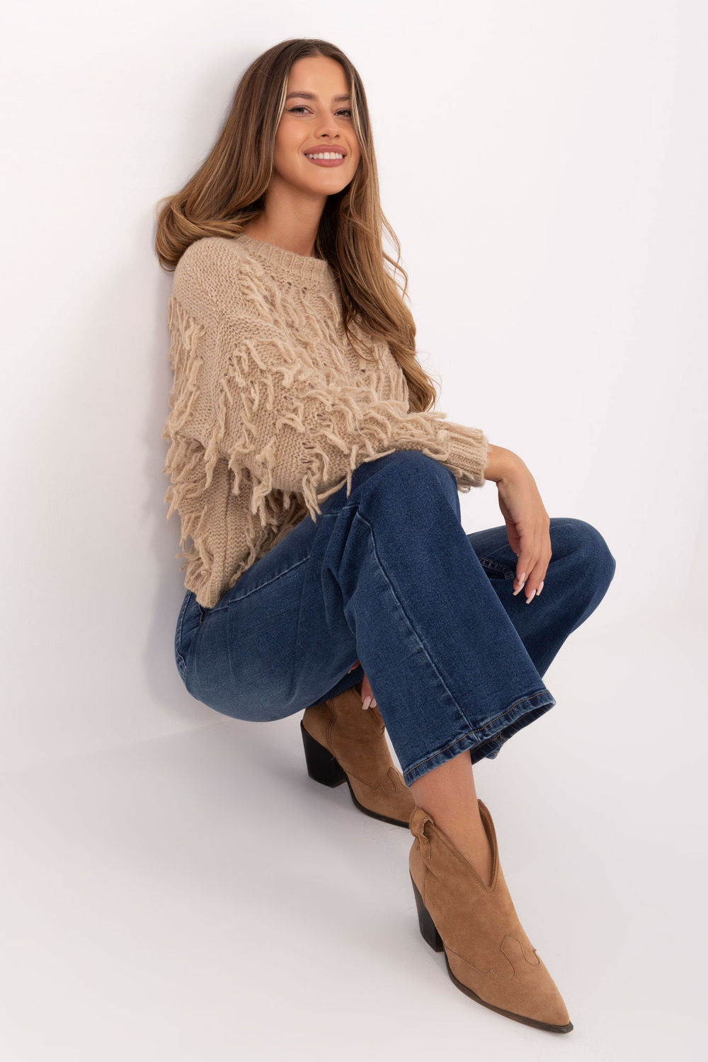 Pull femme Rue Paris Chandail Chandail — beige