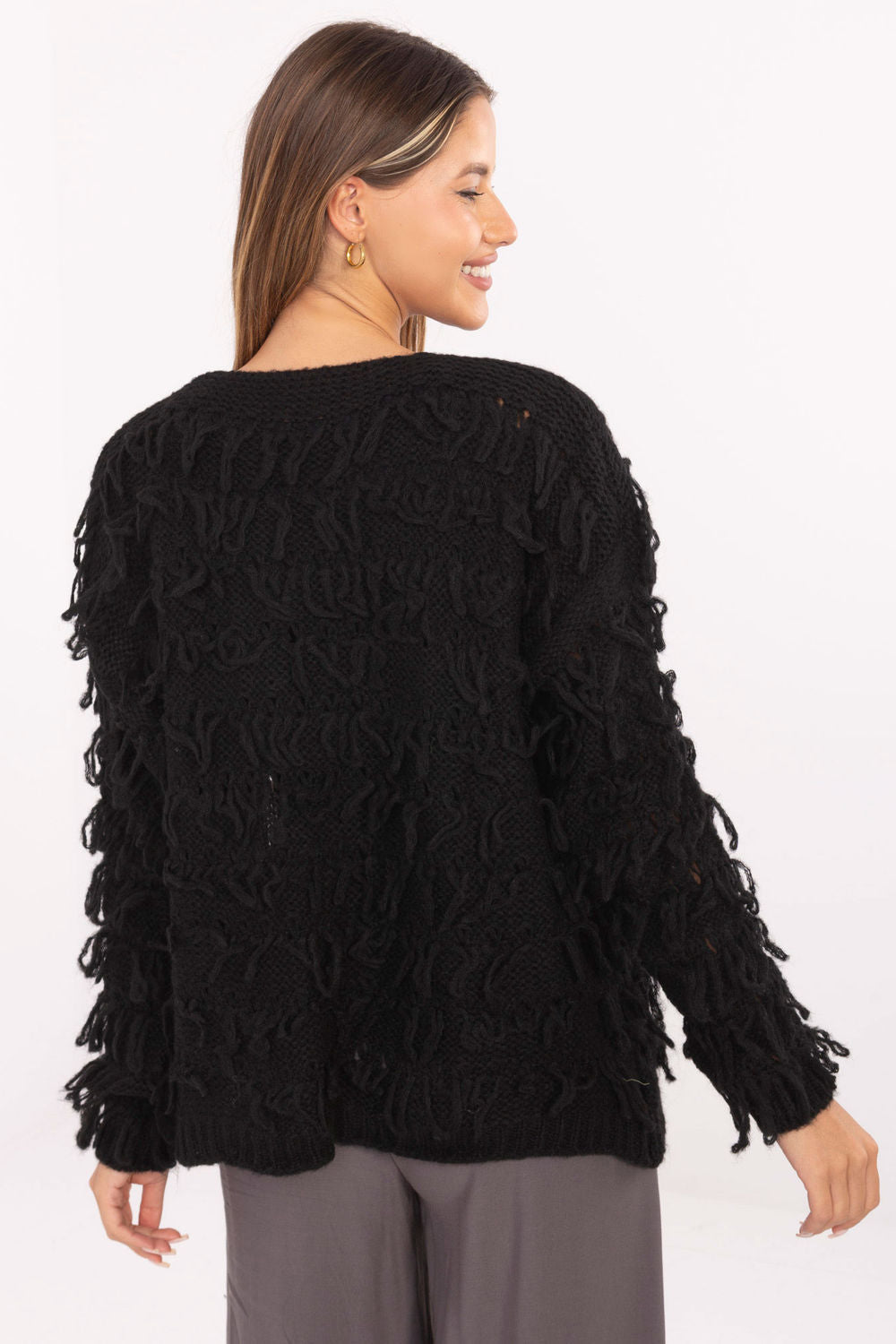 Cardigan femme Rue Paris — noir