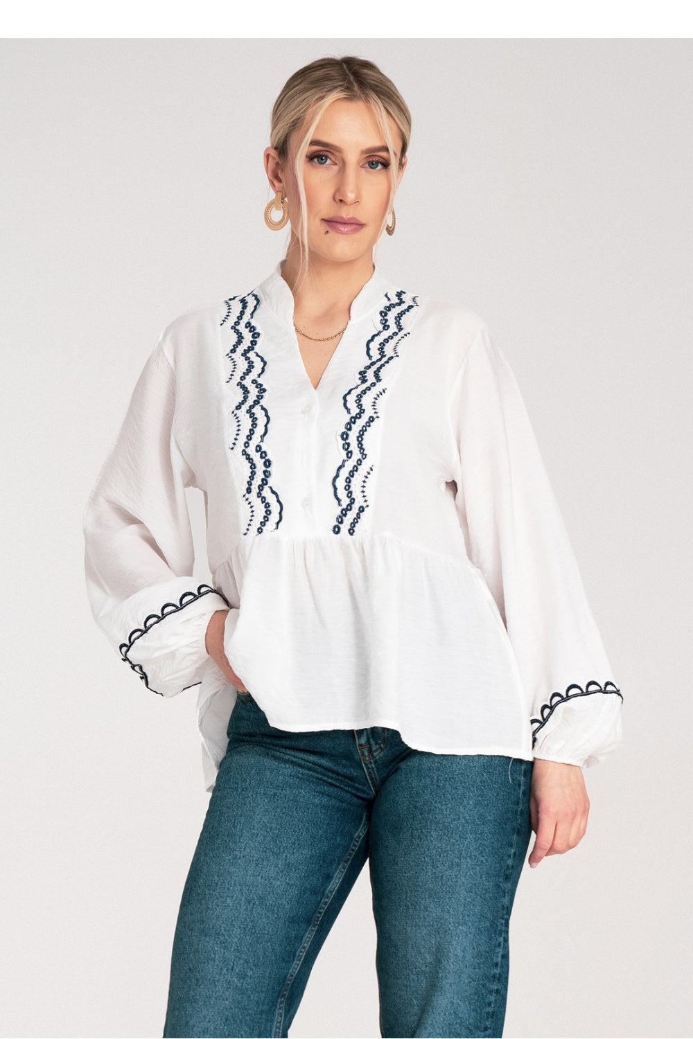 Blouse femme Figl Chemisier Chemisier — blanc