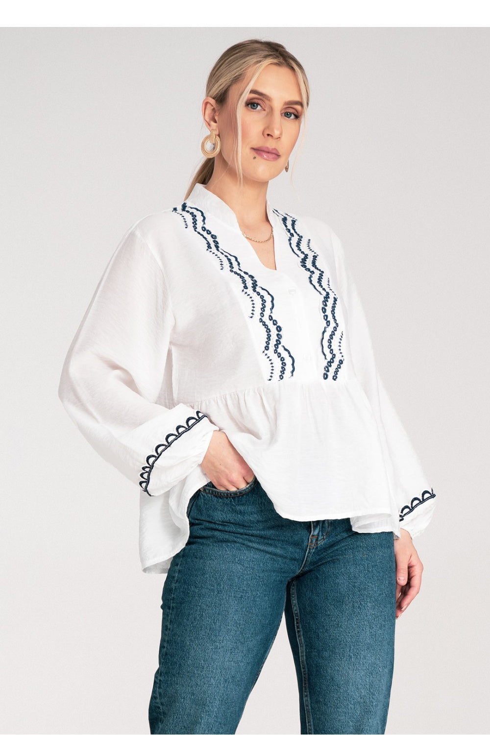 Blouse femme Figl Chemisier Chemisier — blanc