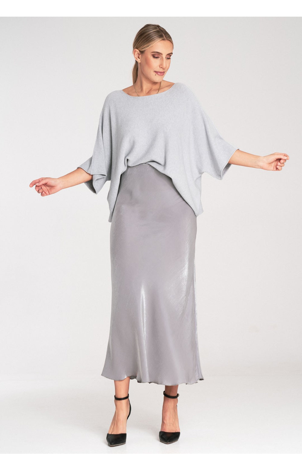 Blouse femme Figl Chauve Souris Chauve — gris