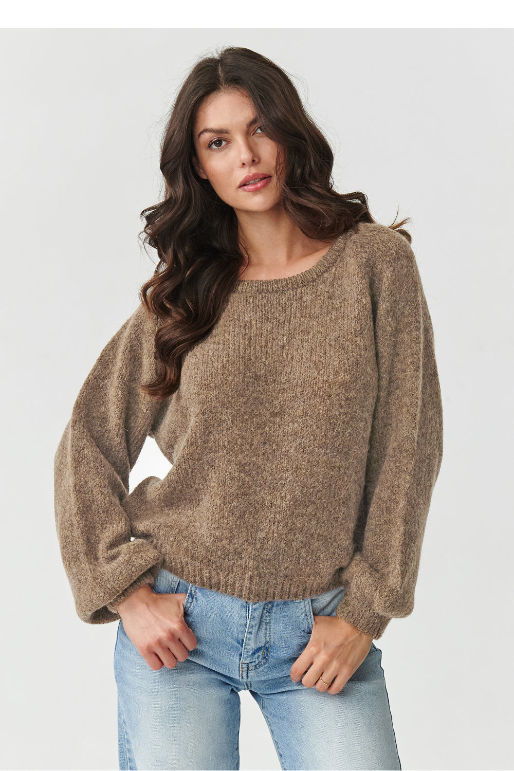 Pull femme Makadamia Chandail Chandail — brun